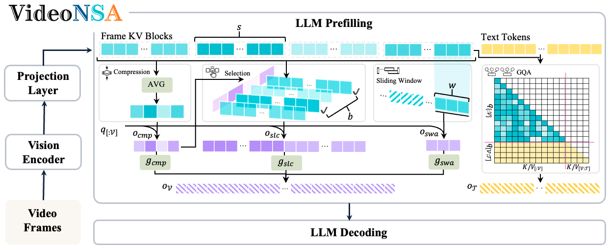 VideoNSA architecture diagram